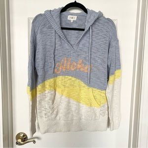 Lou & Grey Women's Aloha Hoodie Sweater - size SMALL